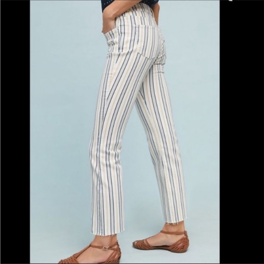 high rise pattered jeans!